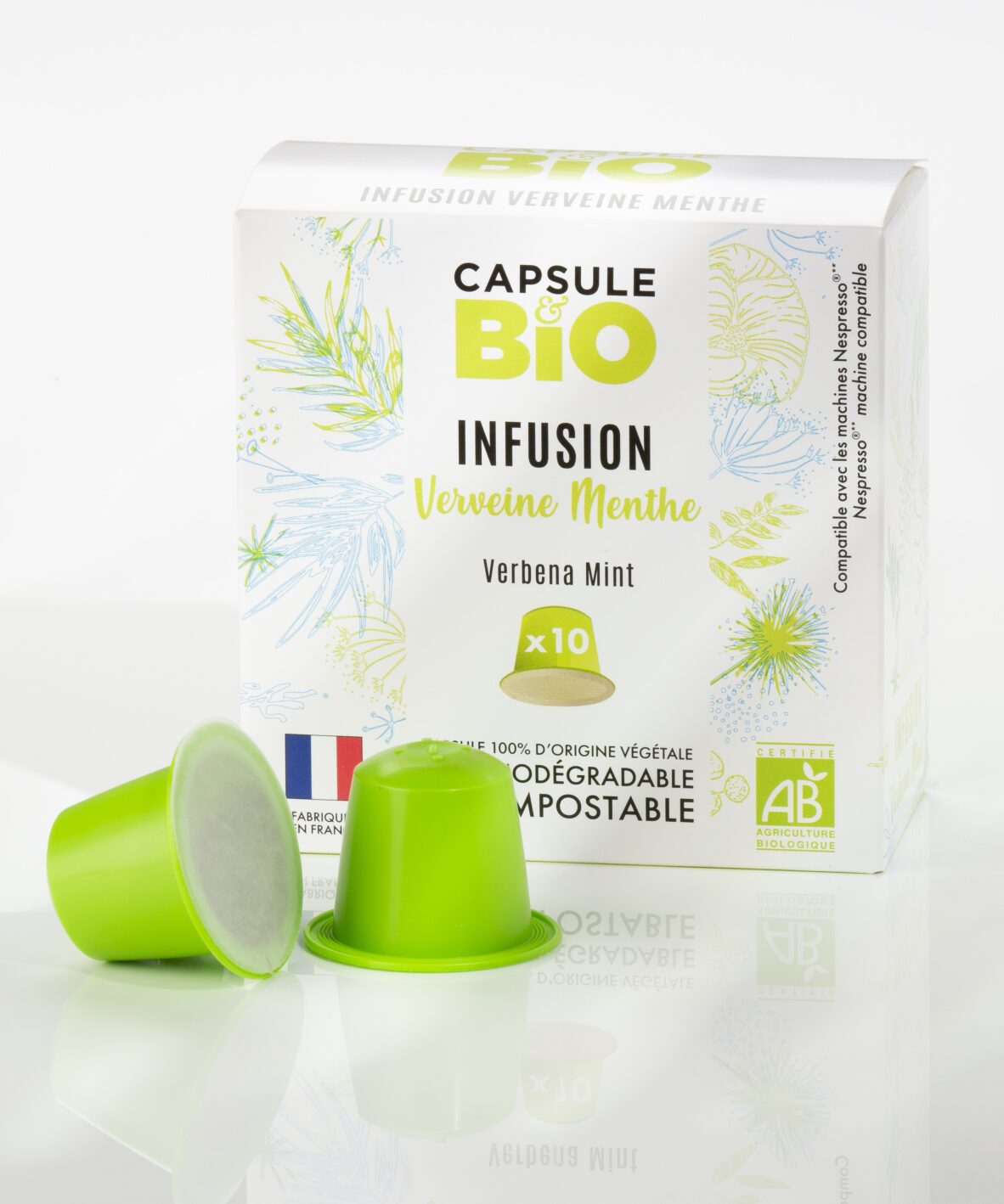 Alternative view of Infusion VERVEINE MENTHE bio - capsules thé nespresso® compatibles