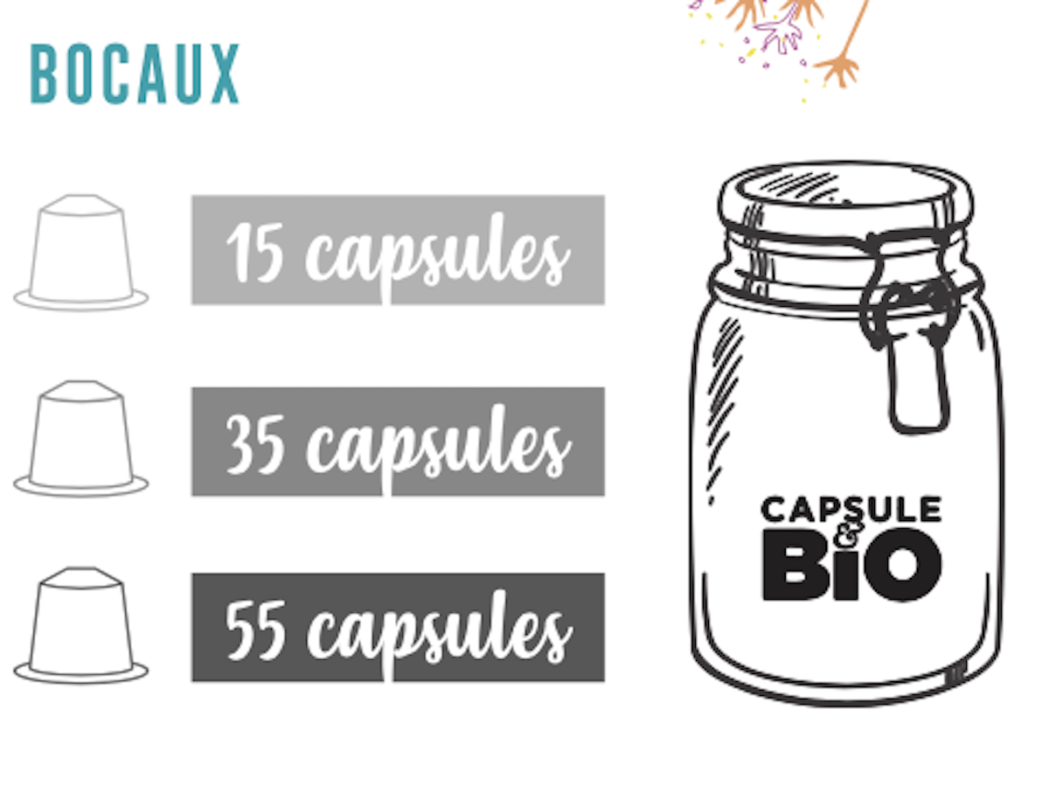 bocaux verre sans emballage capsule thé capsule infusion