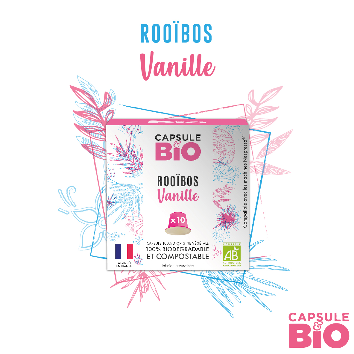 capsule rooibos bio vanille compatible nespresso