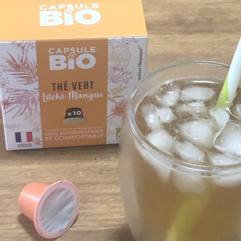 thé vert glacé litchi mangue