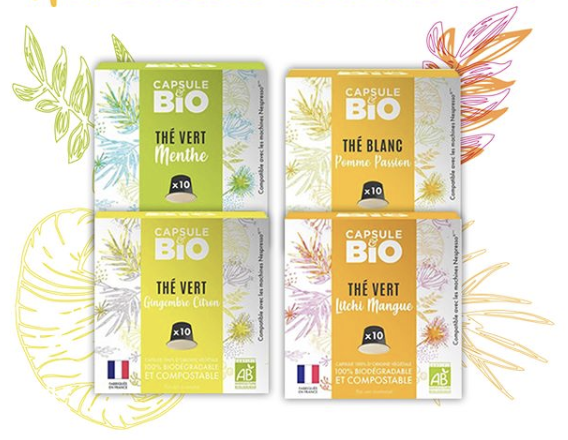 thé bio capsule compatibles nespresso