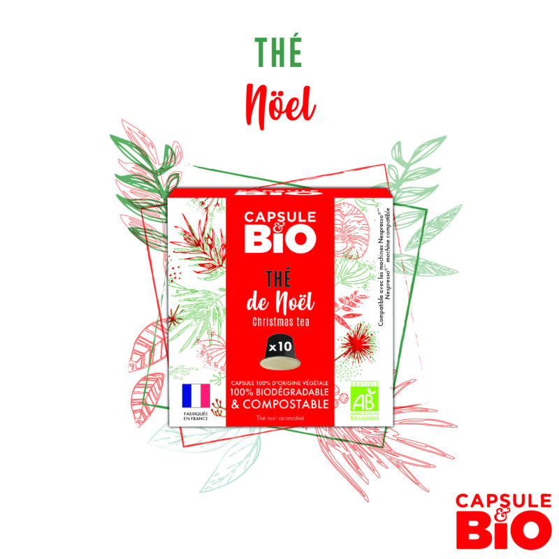 capsule thé de noel bio capsule compatible nespresso biodégradable fabriquée en france