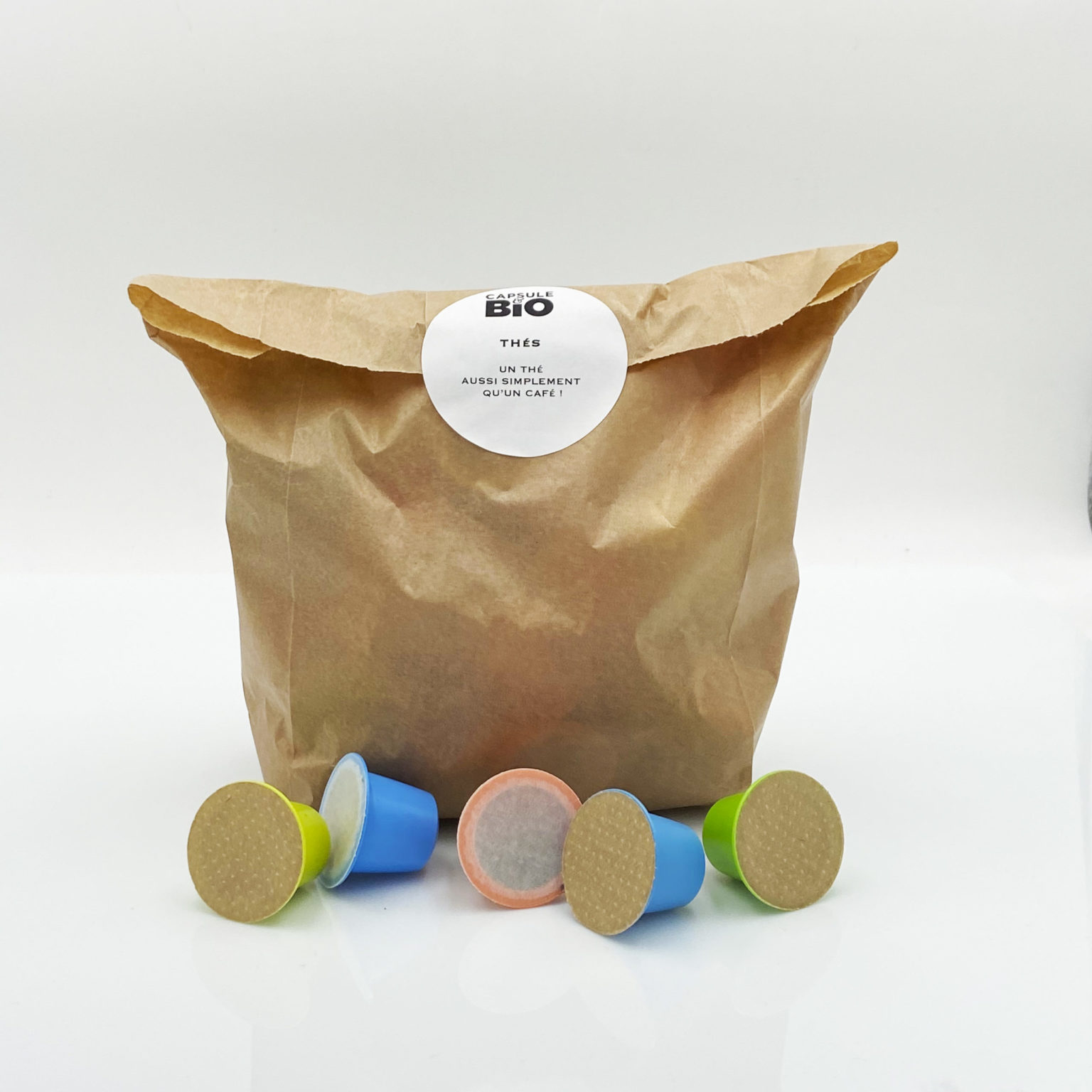 élection Capsulebio recharge top ventes capsules thés et capsules rooibos bio, emballage sachet papier, made in France