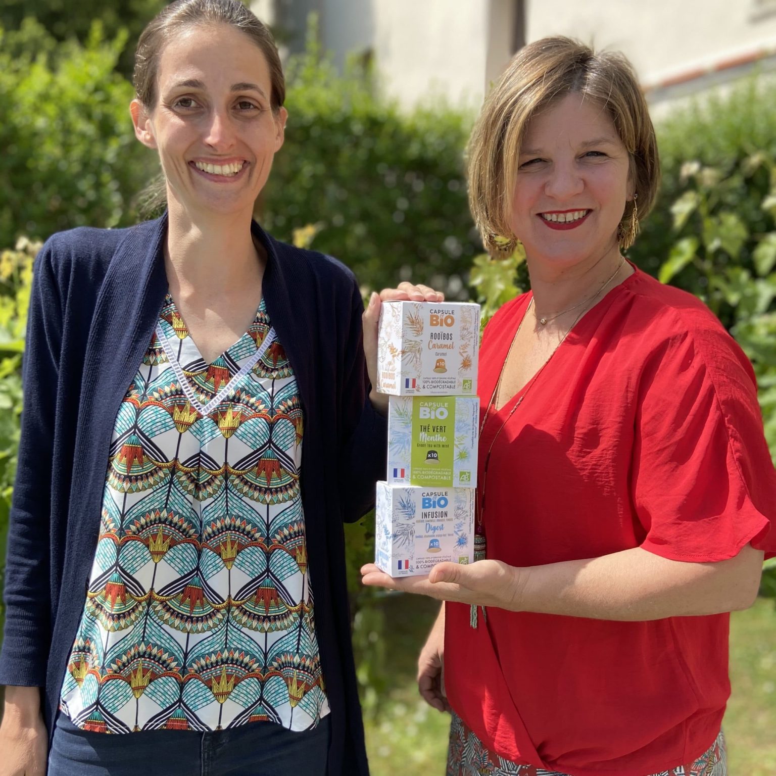 Laure Cassan et Sophie Louboutin fondatrices Capsulebio, un thé en capsules nespresso®