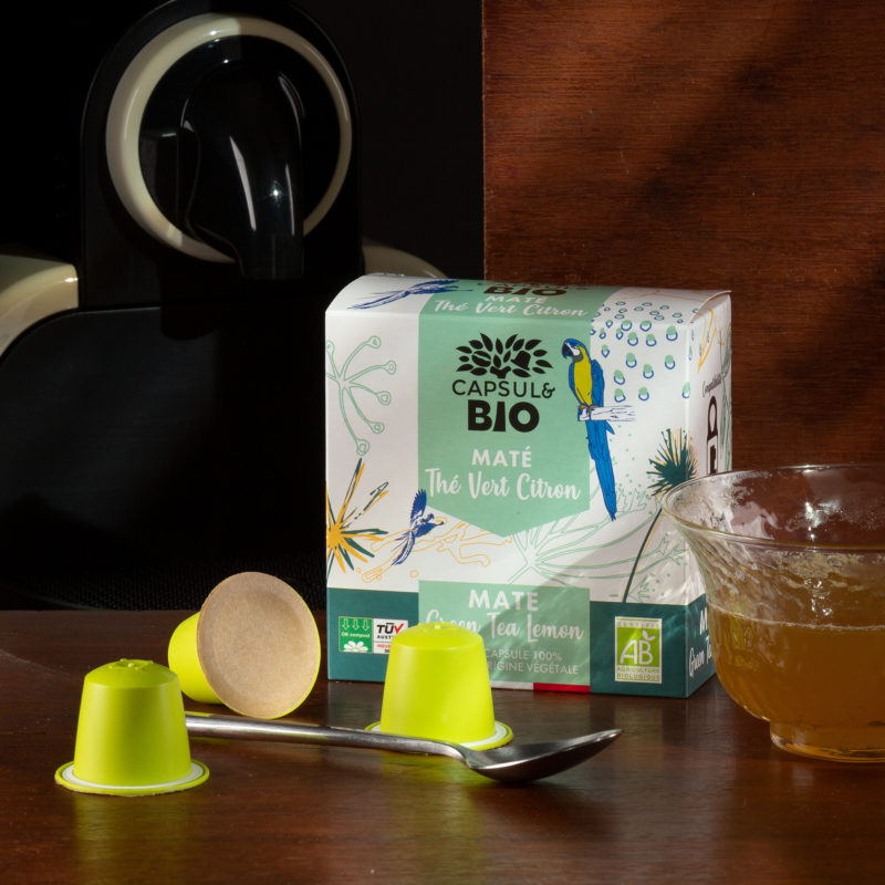 capsulebio_maté thé vert citron bio_capsules nespresso® home compostable