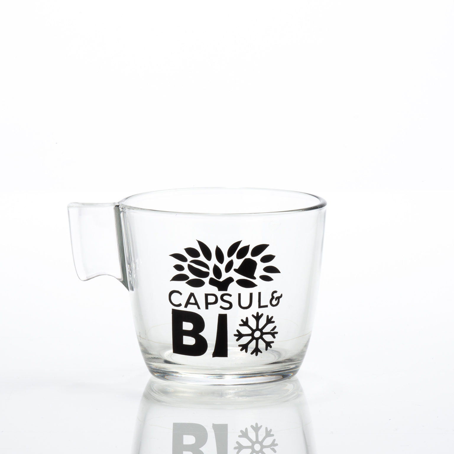 Capsulebio vous propose sa collection de tasse à thé, mug à thé avec cet élégant mug pour thé "Flocon"