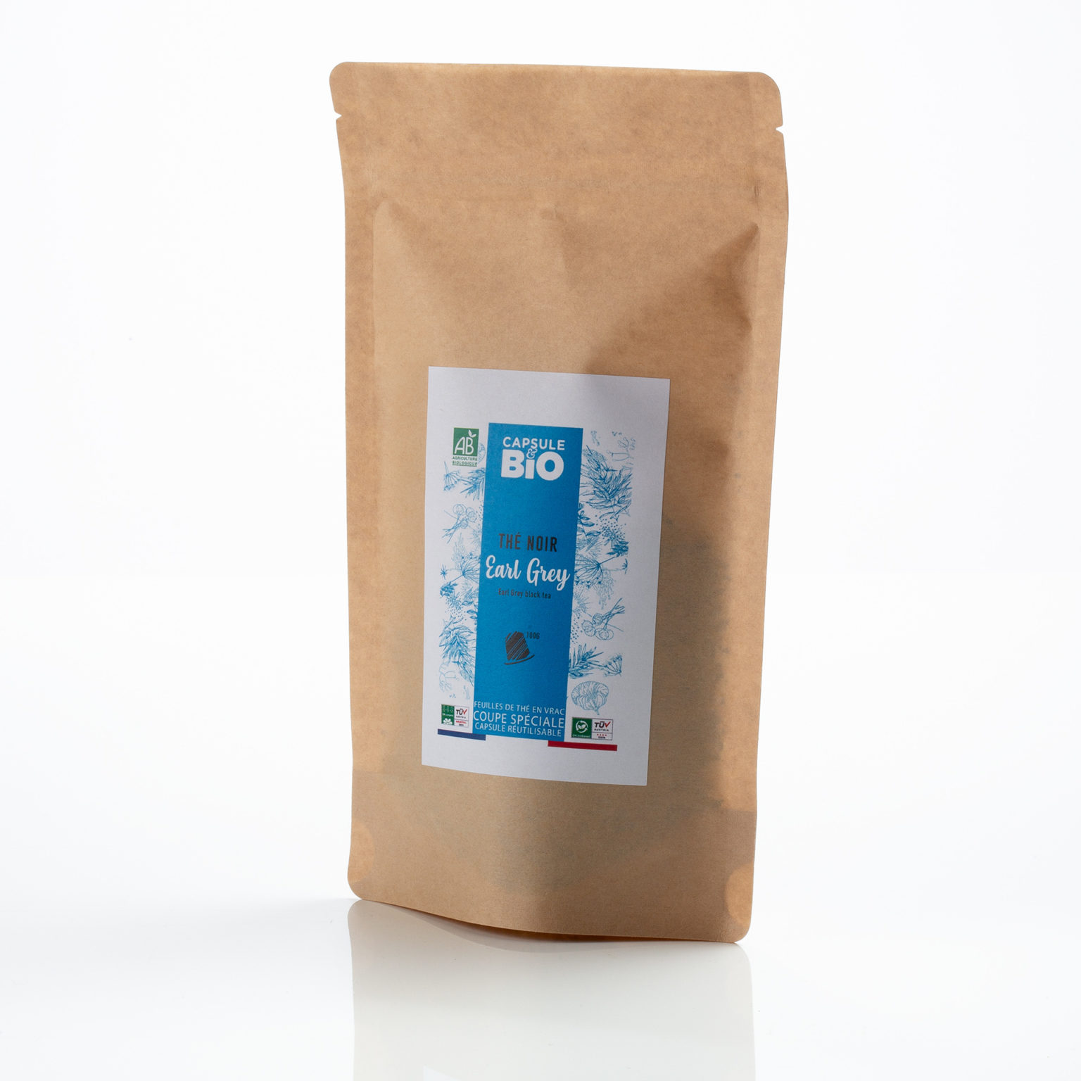 Capsulebio sachet thé en vrac recette thé noir earl grey bio