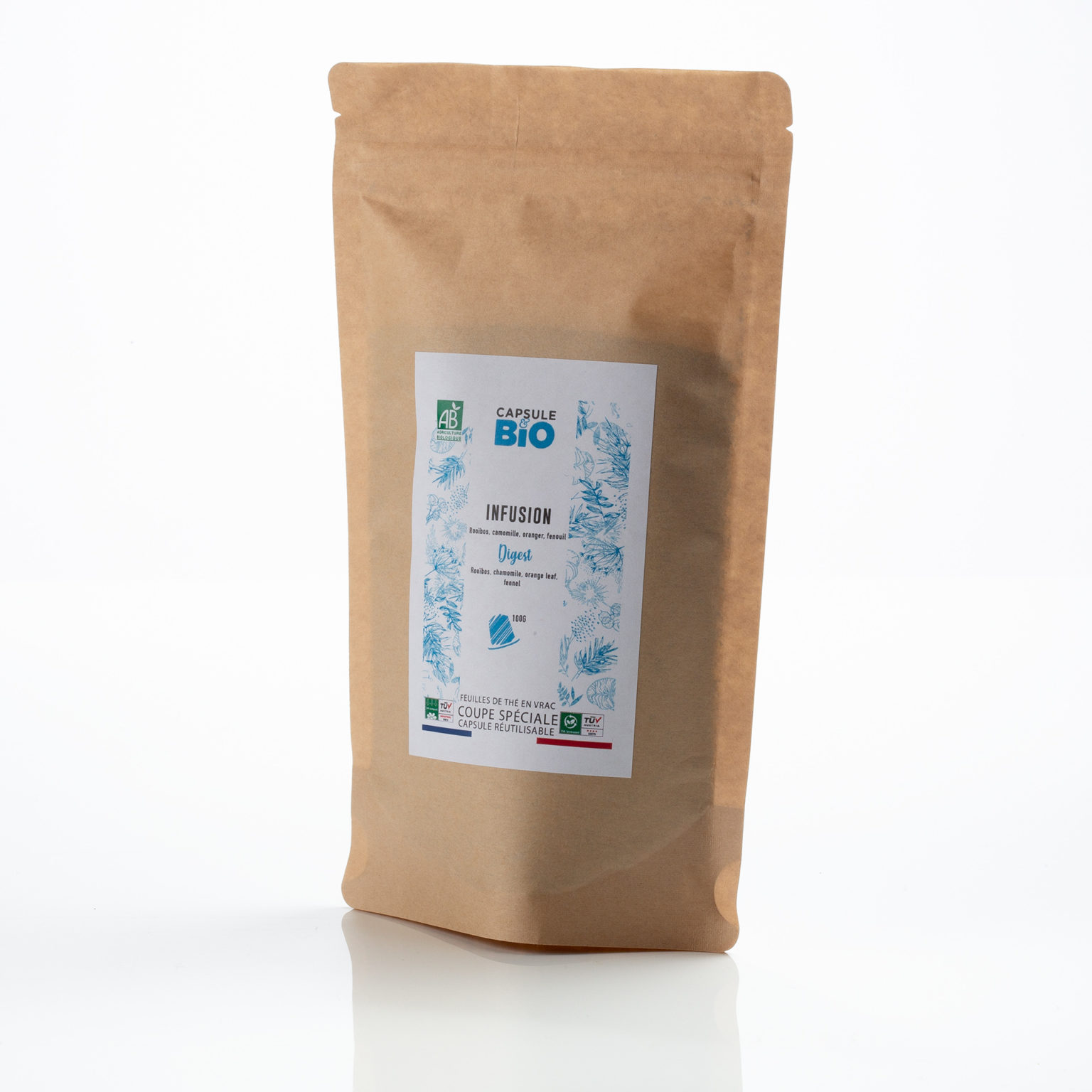 Capsulebio sachet infusion en vrac recette rooibos Digest bio