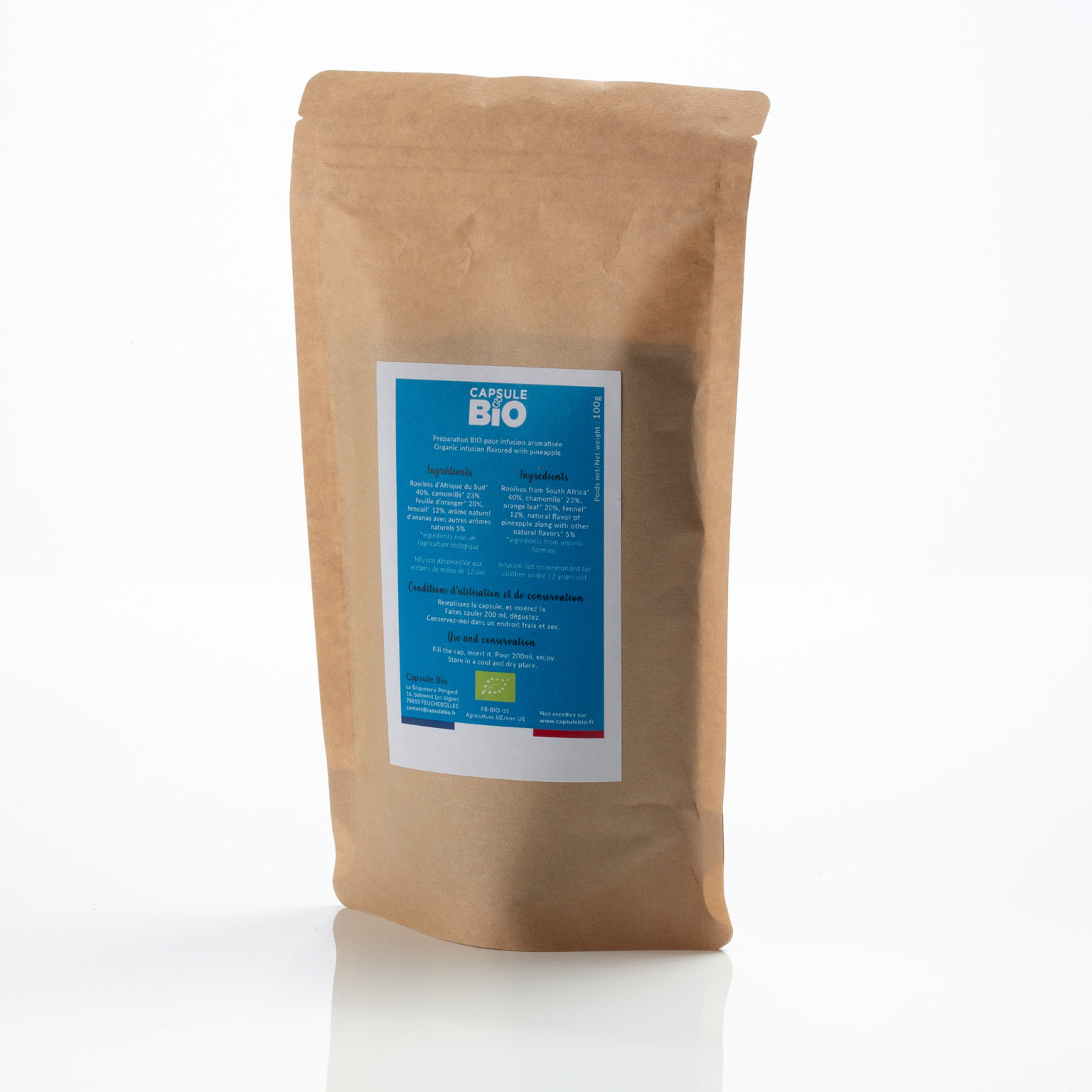 Capsulebio sachet infusion en vrac recette rooibos Digest bio