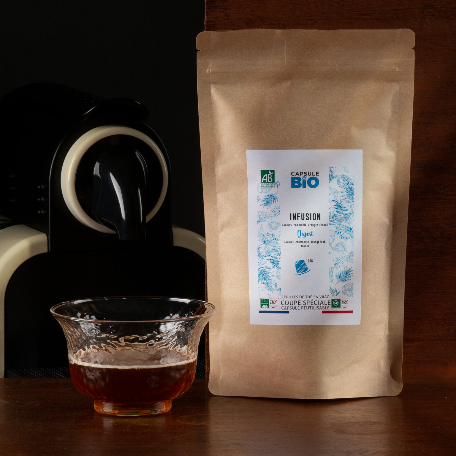 Capsulebio sachet infusion en vrac recette rooibos Digest bio