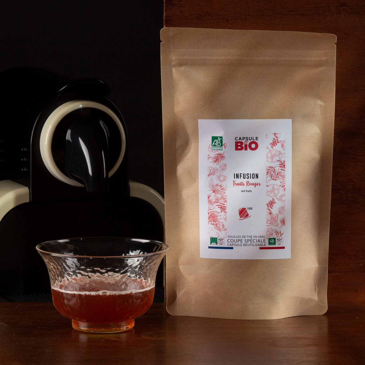 Capsulebio sachet infusion en vrac recette fruits rouges bio