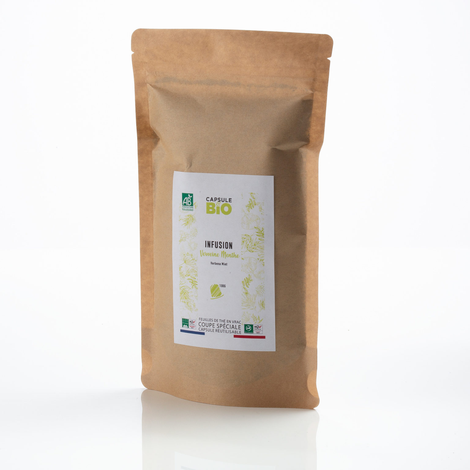 Capsulebio sachet infusion en vrac recette verveine menthe bio