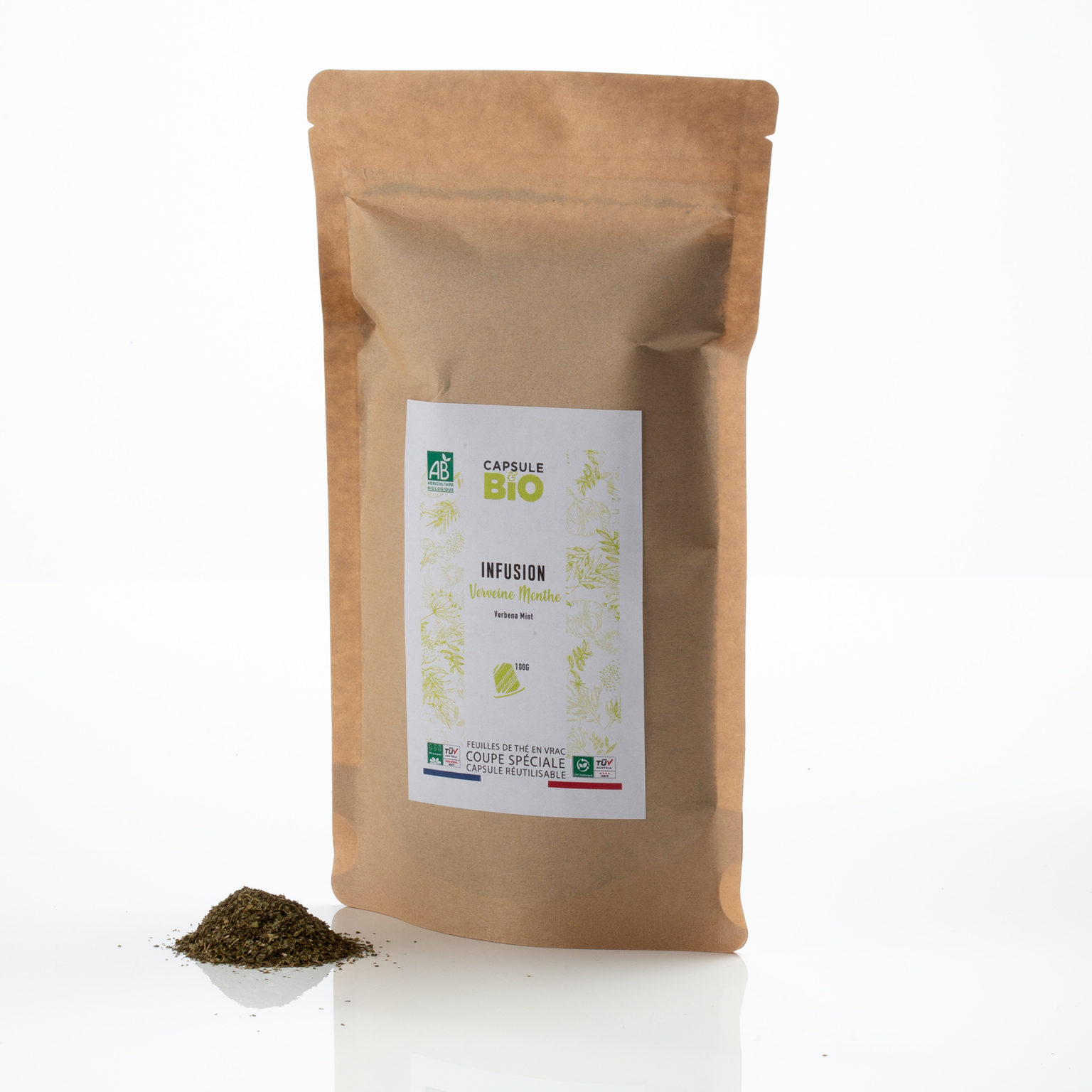 Capsulebio sachet infusion en vrac recette verveine menthe bio