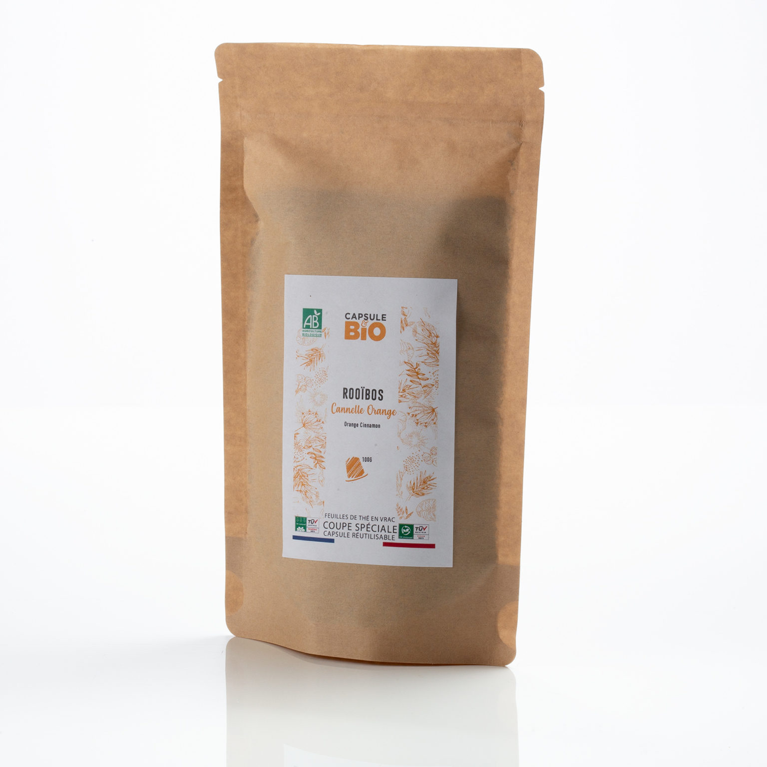 Capsulebio sachet infusion en vrac recette rooibos orange cannelle bio