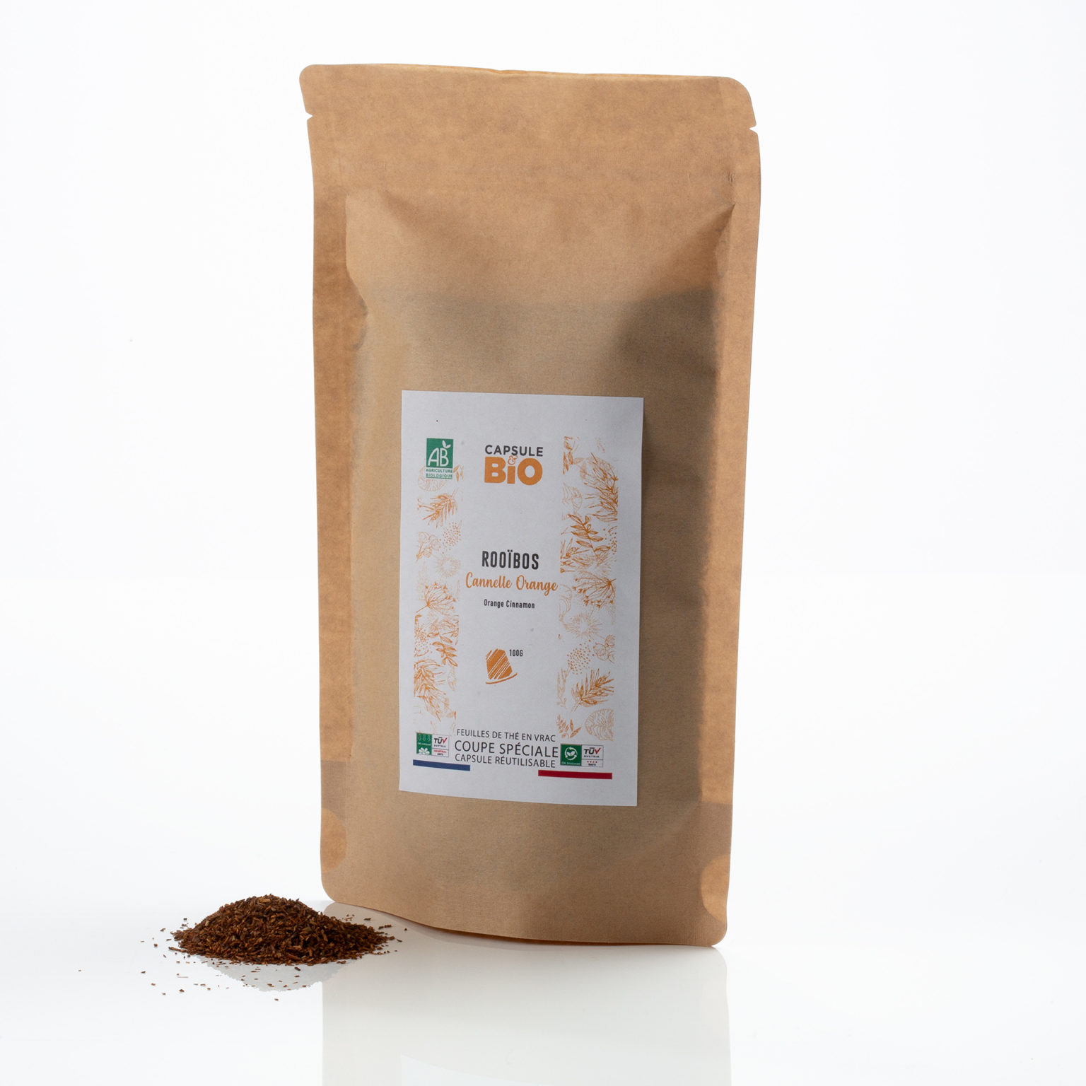 Capsulebio sachet infusion en vrac recette rooibos orange cannelle bio