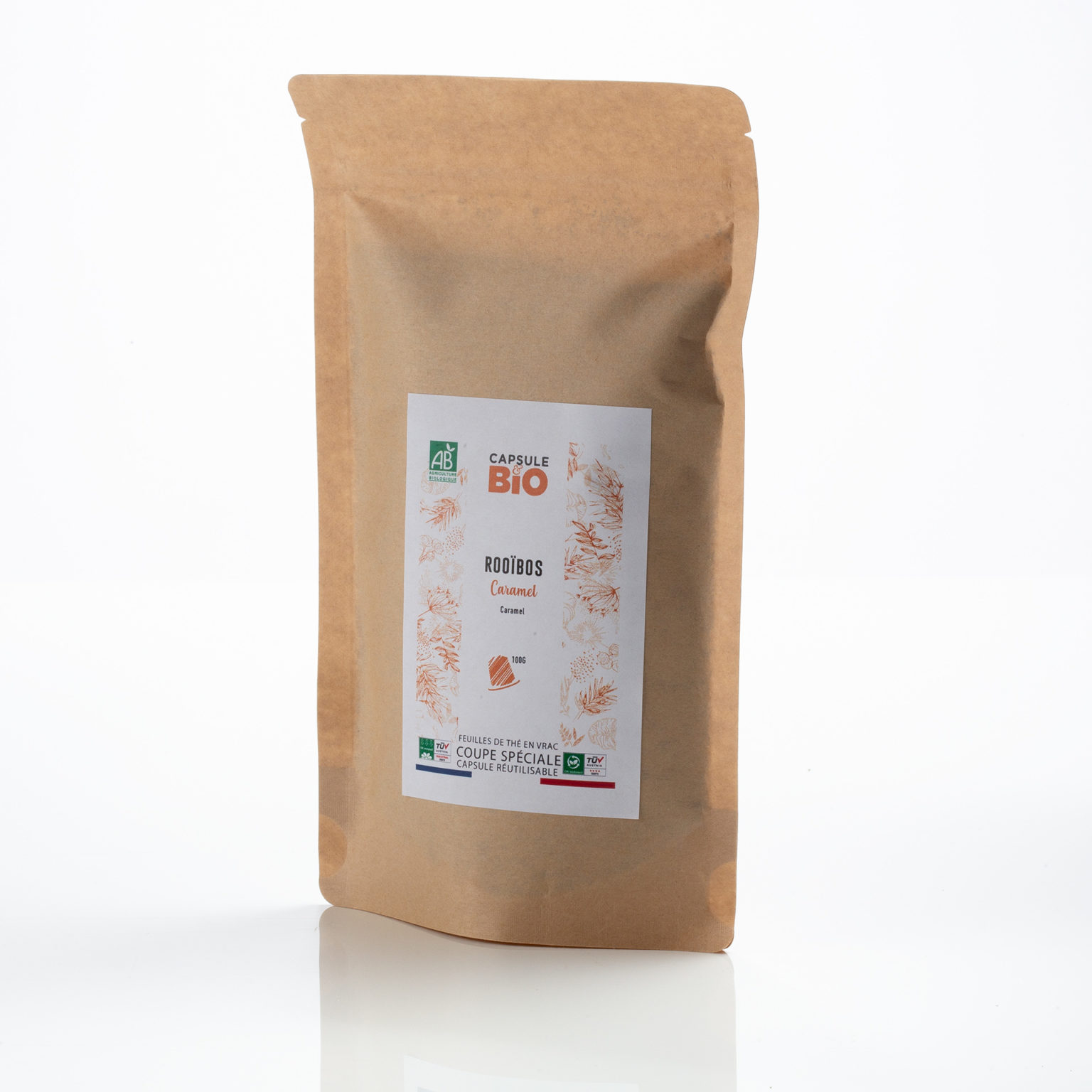 Capsulebio sachet infusion en vrac recette rooibos bio caramel