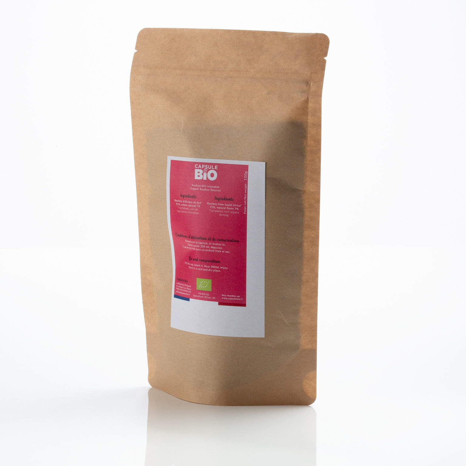 Capsulebio sachet infusion en vrac recette rooibos bio vanille