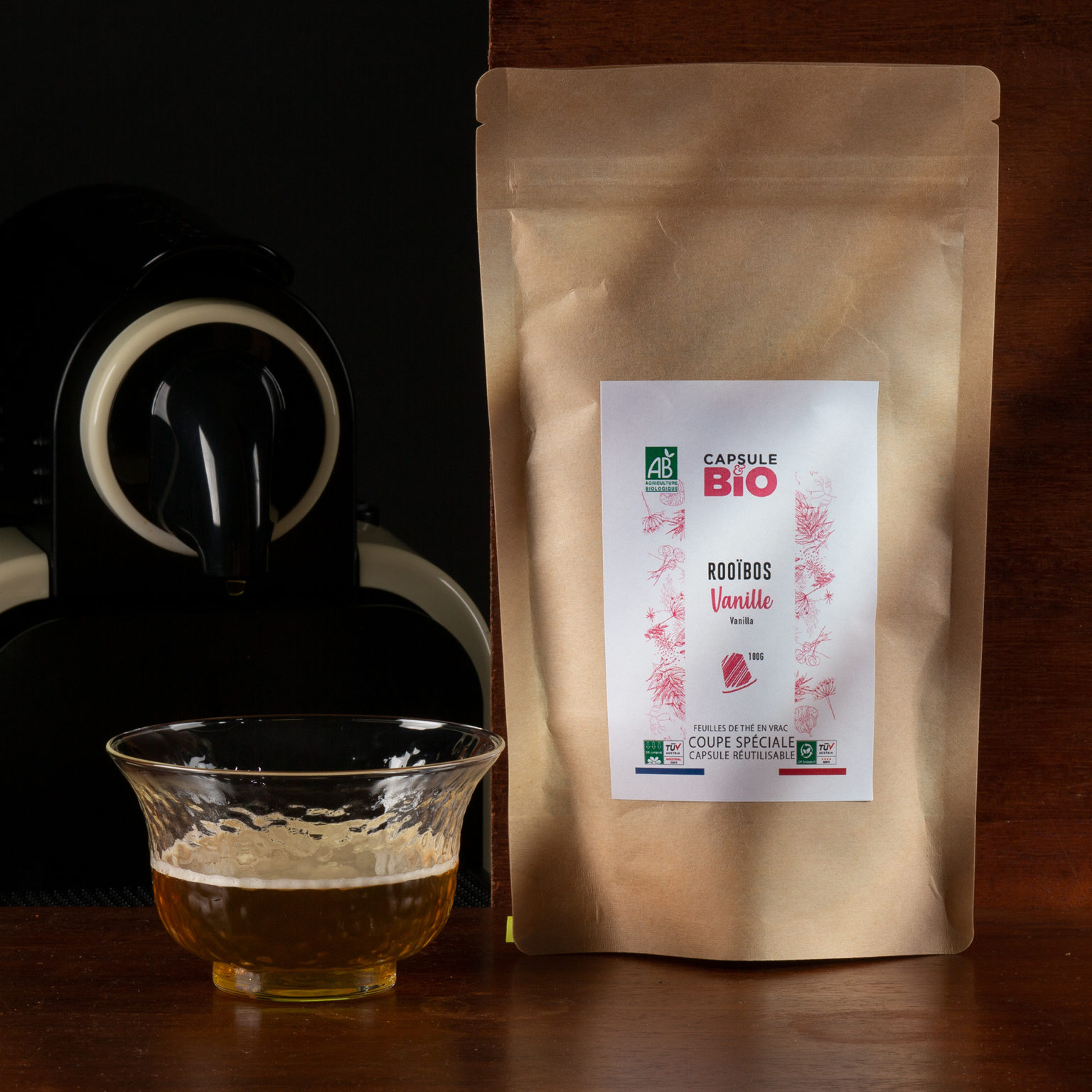 Capsulebio sachet infusion en vrac recette rooibos bio vanille