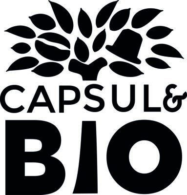 logo Capsulebio : capsules nespresso compatibles thés, infusions, rooibos et cafés bio, made in france, home-compostables, écologiques