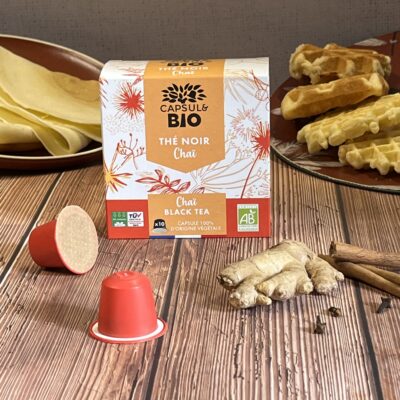 capsulebio_thé noir chaï bio en capsules nespresso® compatibles homecompost