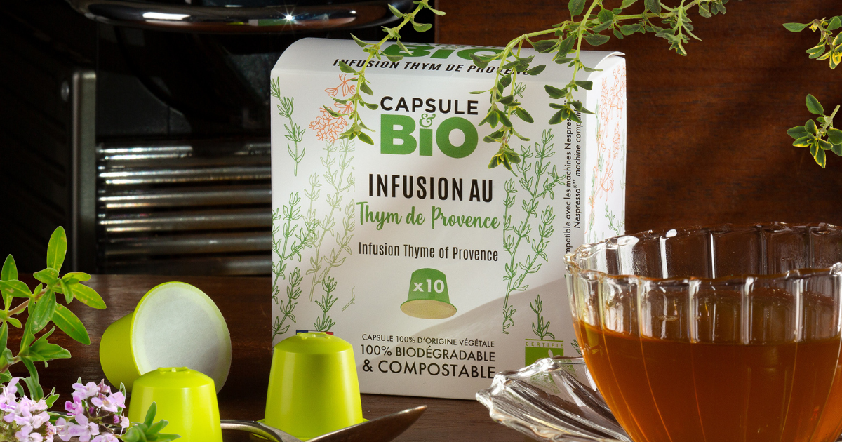 capsulebio_thym bio de Provence_capsules thé nespresso® compatibles