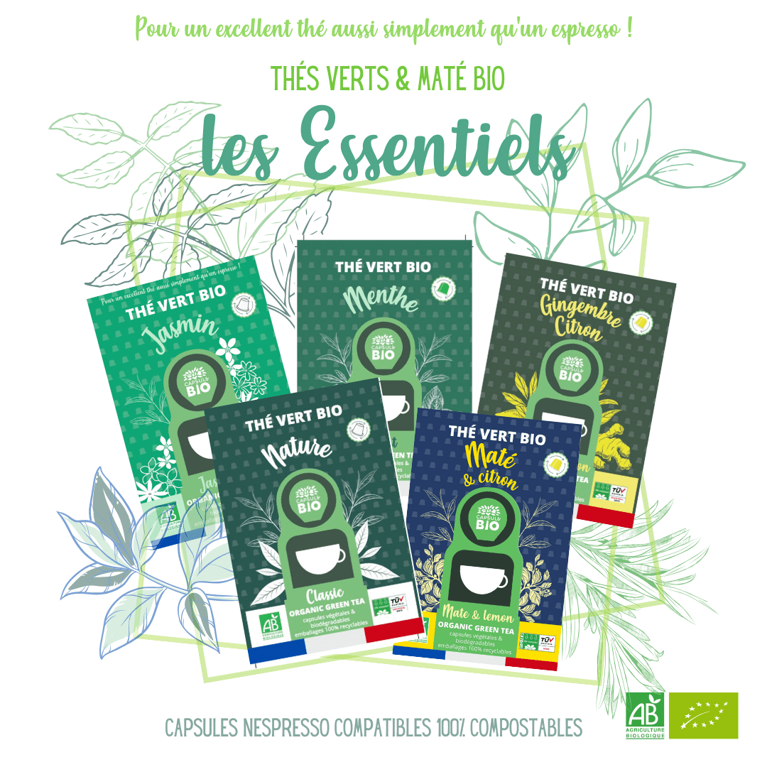 Boost de thés verts & maté - Les essentiels caféïne de votre journée